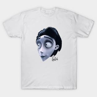 Corpse Bride Victor Van Dort The Groom Big Face T-Shirt